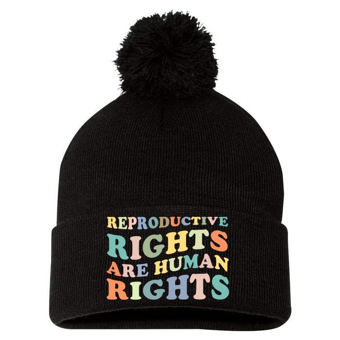 R.E.P.R.O.D.U.C.T.I.V.E Rights Are Human Rights Pom Pom 12in Knit Beanie