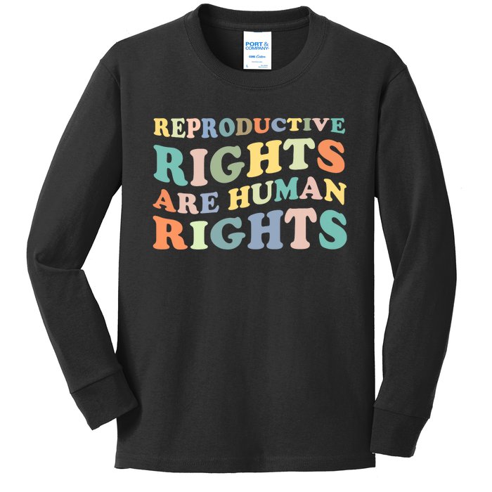 R.E.P.R.O.D.U.C.T.I.V.E Rights Are Human Rights Kids Long Sleeve Shirt