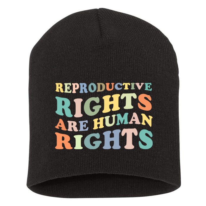 R.E.P.R.O.D.U.C.T.I.V.E Rights Are Human Rights Short Acrylic Beanie