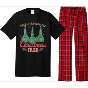 Retro Rockin Around The Christmas Tree Respiratory Therapist Gift Pajama Set