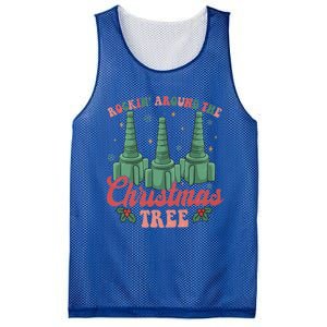 Retro Rockin Around The Christmas Tree Respiratory Therapist Gift Mesh Reversible Basketball Jersey Tank