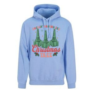 Retro Rockin Around The Christmas Tree Respiratory Therapist Gift Unisex Surf Hoodie