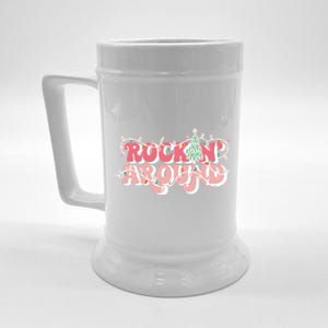 Retro Rockin Around Christmas Tree Light Xmas Gift Beer Stein