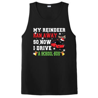 Reindeer Ran Away Now I Drive A School Bus Xmas Santa Driver PosiCharge Competitor Tank