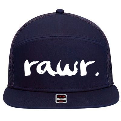 RAWR 7 Panel Mesh Trucker Snapback Hat