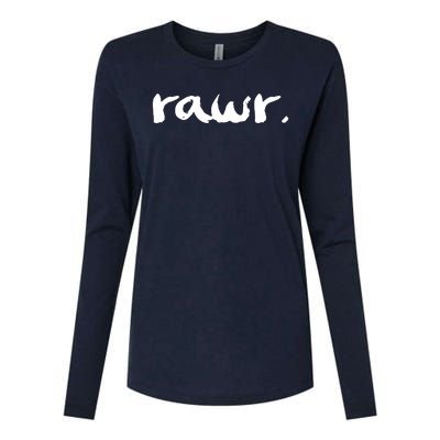 RAWR Womens Cotton Relaxed Long Sleeve T-Shirt