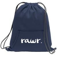 RAWR Sweatshirt Cinch Pack Bag