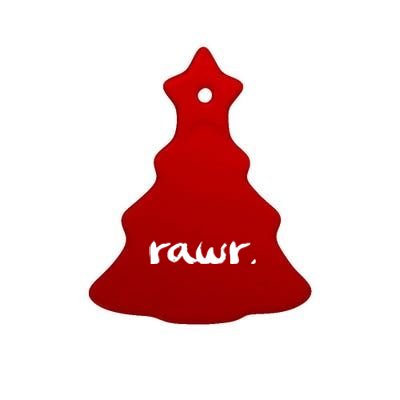 RAWR Ceramic Tree Ornament