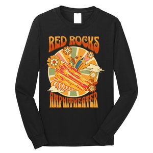 Red Rocks Amphitheater Colorado Hippie Poster Long Sleeve Shirt