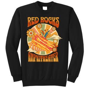 Red Rocks Amphitheater Colorado Hippie Poster Sweatshirt