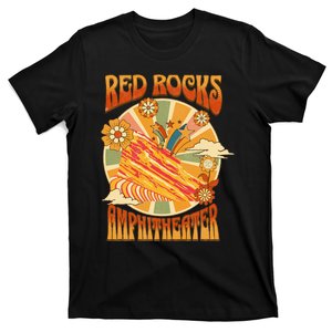 Red Rocks Amphitheater Colorado Hippie Poster T-Shirt