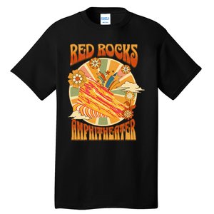 Red Rocks Amphitheater Colorado Hippie Poster Tall T-Shirt