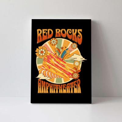 Red Rocks Amphitheater Colorado Hippie Poster Canvas