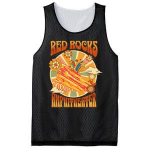 Red Rocks Amphitheater Colorado Hippie Poster Mesh Reversible Basketball Jersey Tank