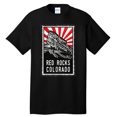 Red Rocks Amphitheater Colorado Poster Tall T-Shirt