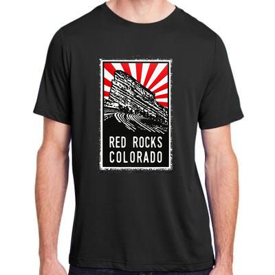 Red Rocks Amphitheater Colorado Poster Adult ChromaSoft Performance T-Shirt