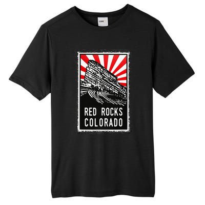 Red Rocks Amphitheater Colorado Poster Tall Fusion ChromaSoft Performance T-Shirt