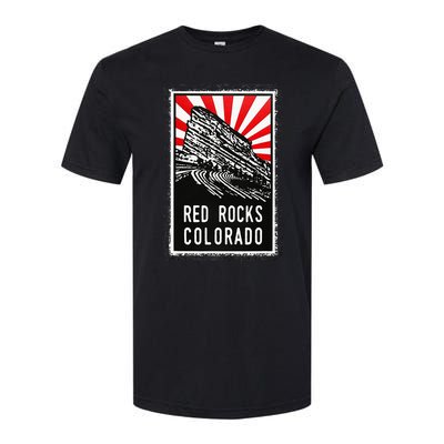 Red Rocks Amphitheater Colorado Poster Softstyle CVC T-Shirt