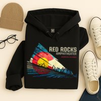 Red Rocks Amphitheater Colorado C State Flag Hoodie