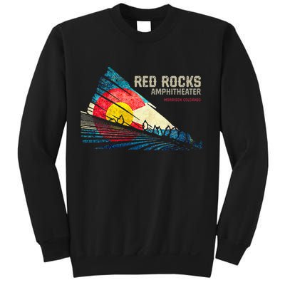 Red Rocks Amphitheater Colorado C State Flag Sweatshirt