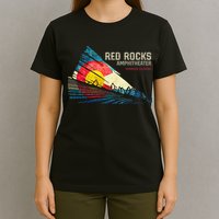 Red Rocks Amphitheater Colorado C State Flag T-Shirt