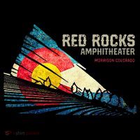 Red Rocks Amphitheater Colorado C State Flag Button