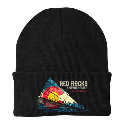 Red Rocks Amphitheater Colorado C State Flag Beanie