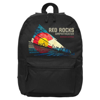 Red Rocks Amphitheater Colorado C State Flag 16 in Basic Backpack