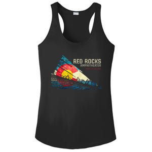 Red Rocks Amphitheater Colorado C State Flag Ladies PosiCharge Competitor Racerback Tank