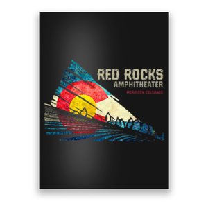 Red Rocks Amphitheater Colorado C State Flag Poster