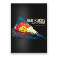 Red Rocks Amphitheater Colorado C State Flag Poster