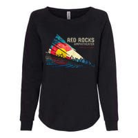 Red Rocks Amphitheater Colorado C State Flag Womens California Wash Sweatshirt