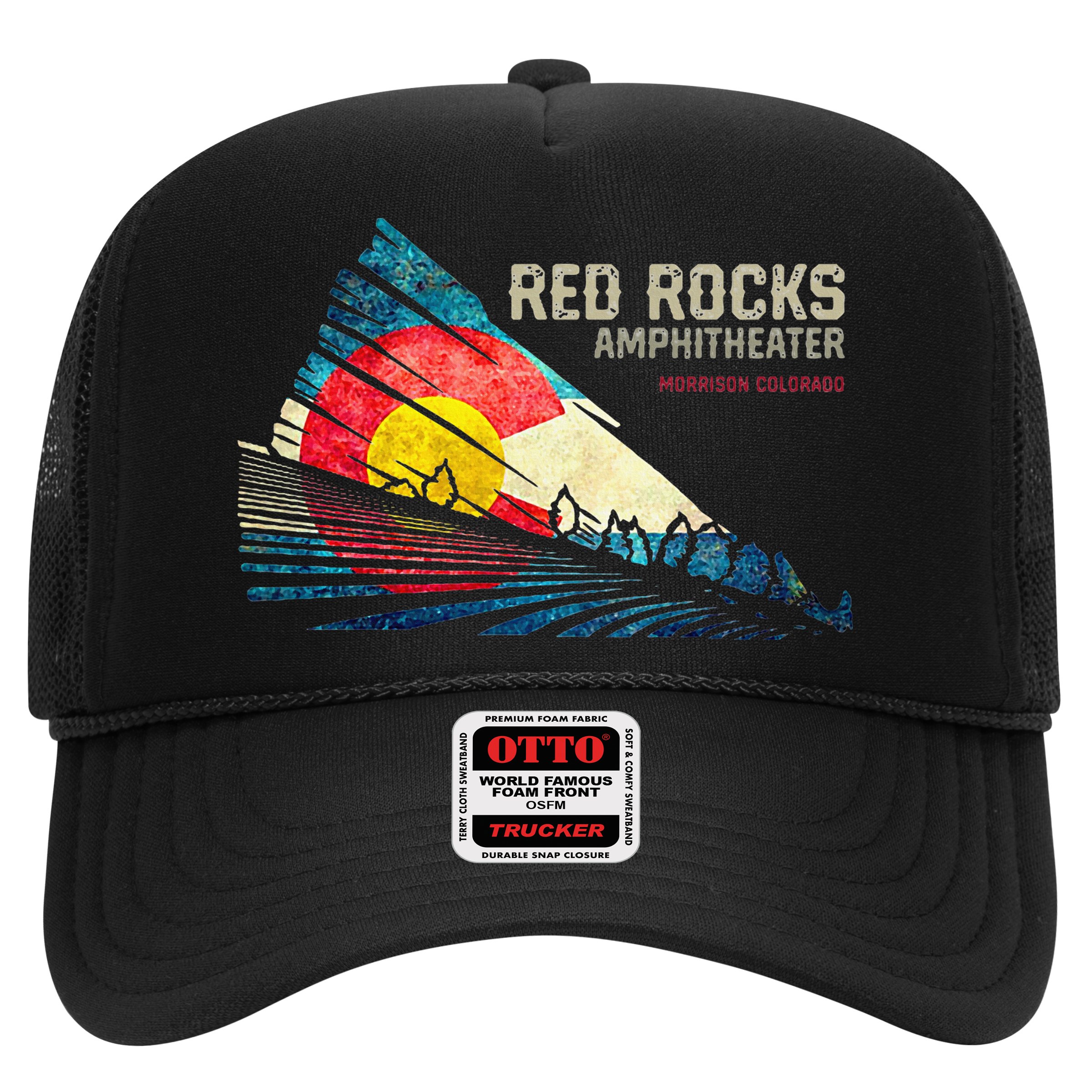 Red Rocks Amphitheater Colorado C State Flag Hat