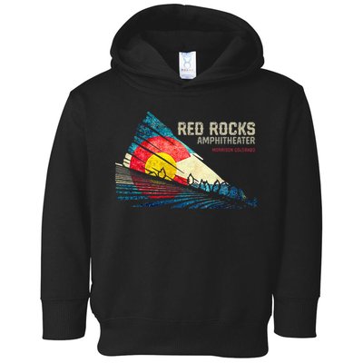 Red Rocks Amphitheater Colorado C State Flag Toddler Hoodie