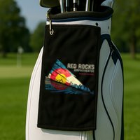 Red Rocks Amphitheater Colorado C State Flag Golf Towel