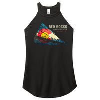 Red Rocks Amphitheater Colorado C State Flag Women's Perfect Tri Rocker Tank