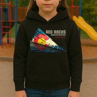 Red Rocks Amphitheater Colorado C State Flag Kids Hoodie