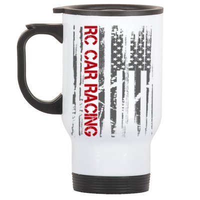 Rc Racing American Flag Remote Radio Controlled Rc Car Funny Gift Stainless Steel Travel Mug