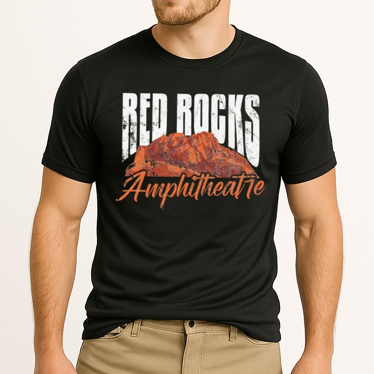Red Rocks Amphitheatre Morrison Colorado Concerts Distressed Performance Shirt