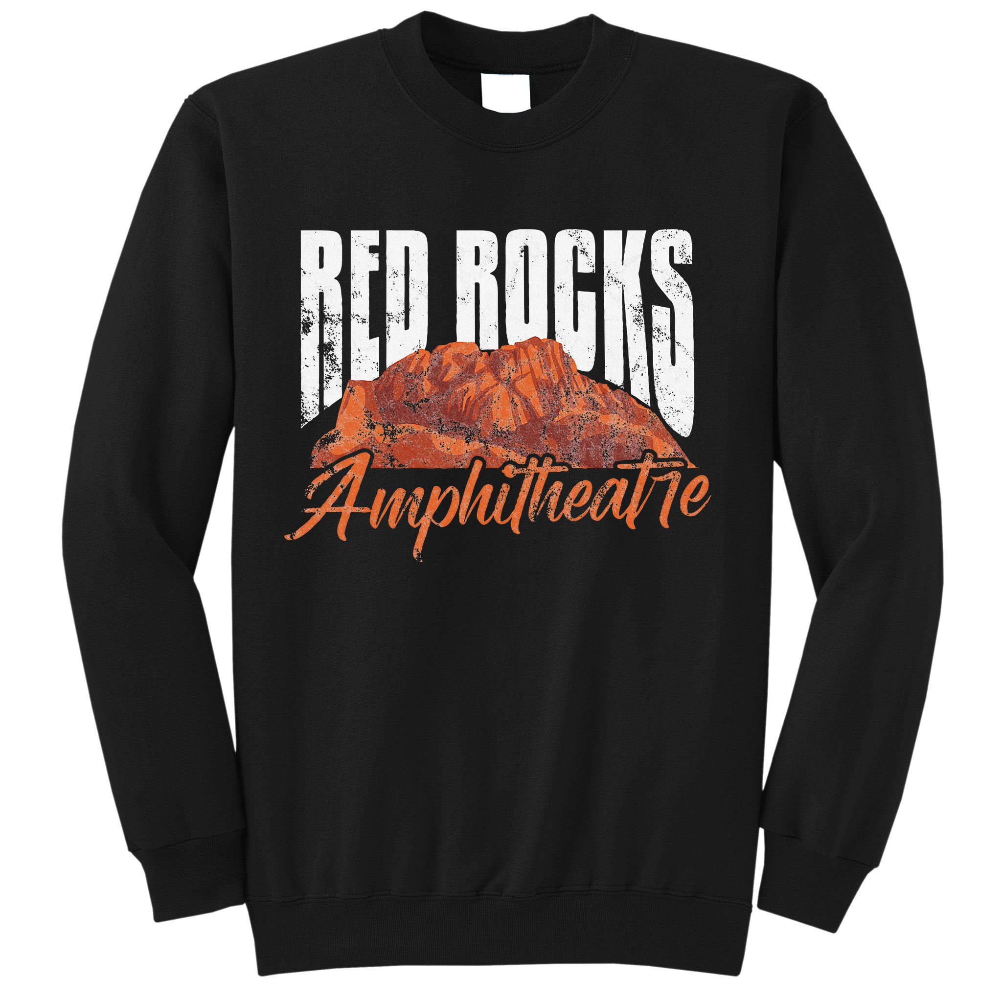 Red Rocks Amphitheatre Morrison Colorado Concerts Distressed Sweatshirt