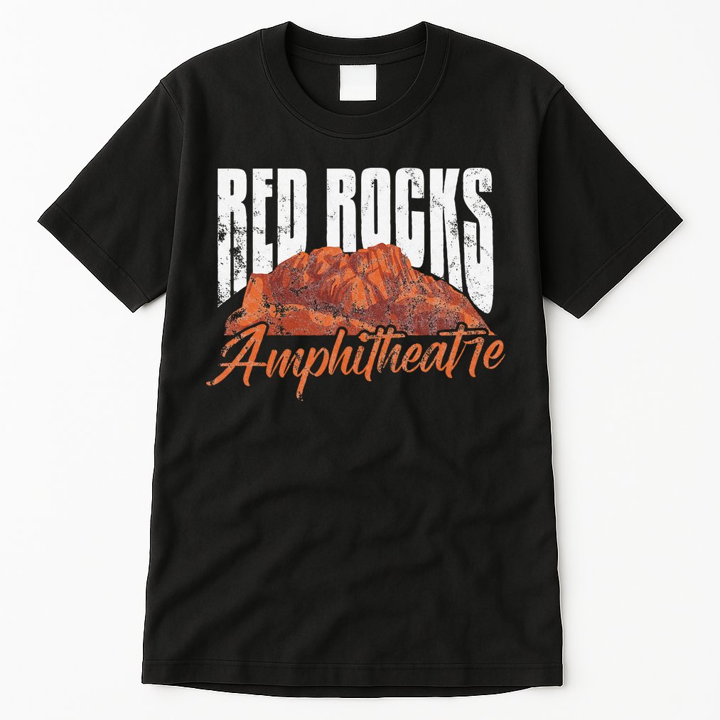 Red Rocks Amphitheatre Morrison Colorado Concerts Distressed Tall T-Shirt
