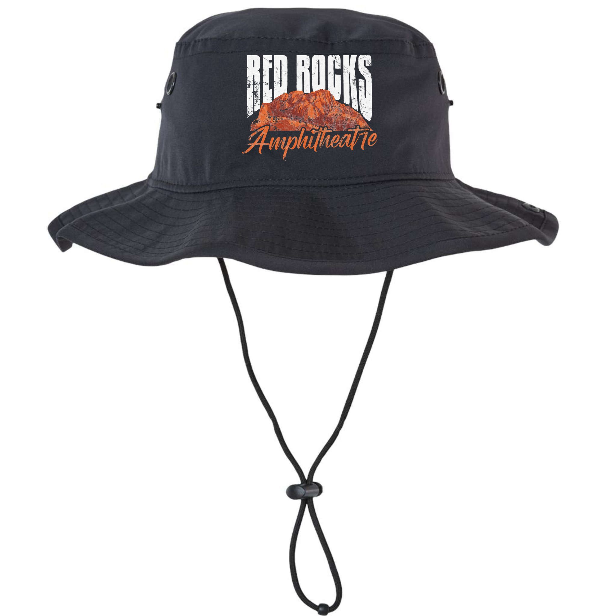 Red Rocks Amphitheatre Morrison Colorado Concerts Distressed Bucket Hat