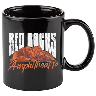 Red Rocks Amphitheatre Morrison Colorado Concerts Distressed 11oz C Handle Ceramic Mug