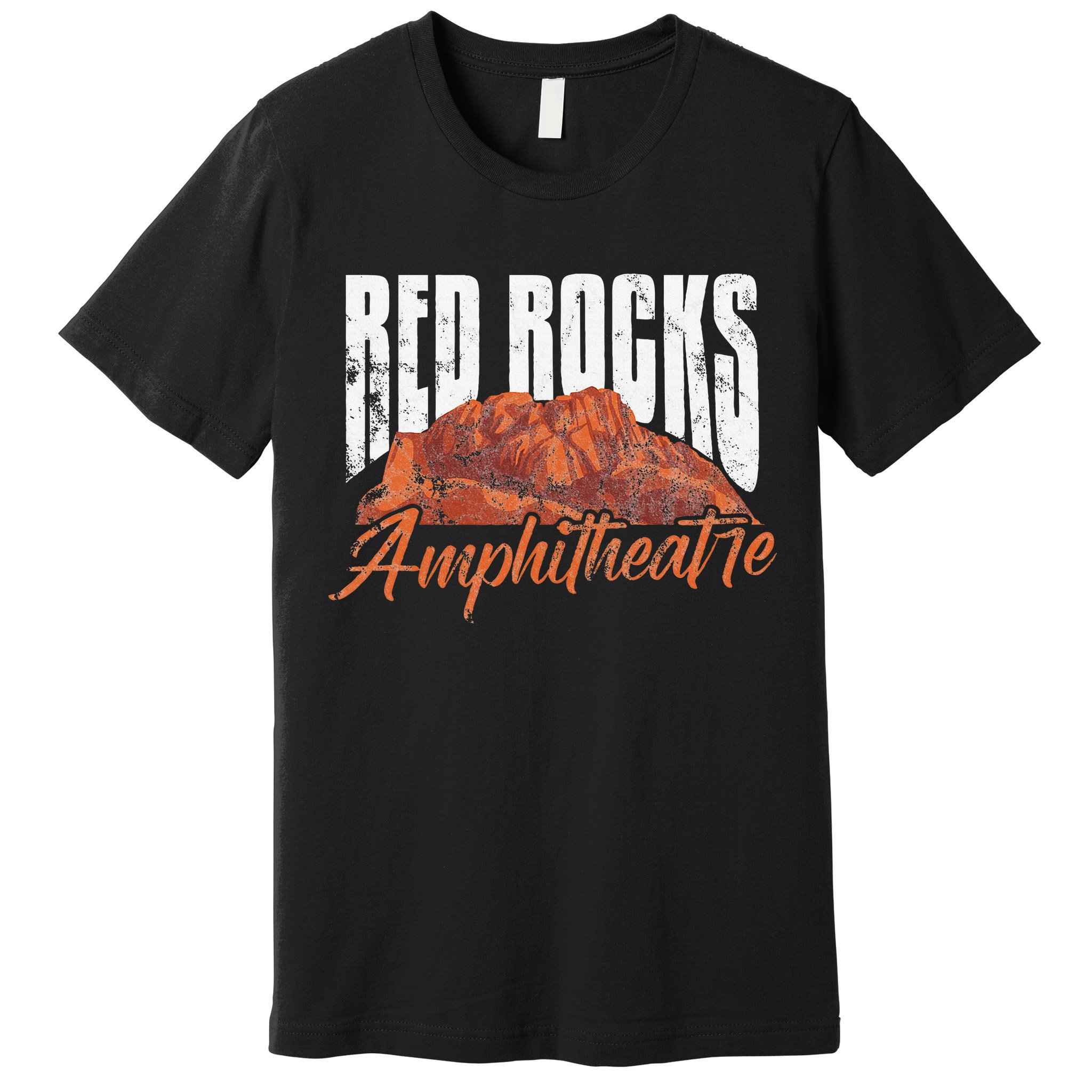 Red Rocks Amphitheatre Morrison Colorado Concerts Distressed Premium T-Shirt
