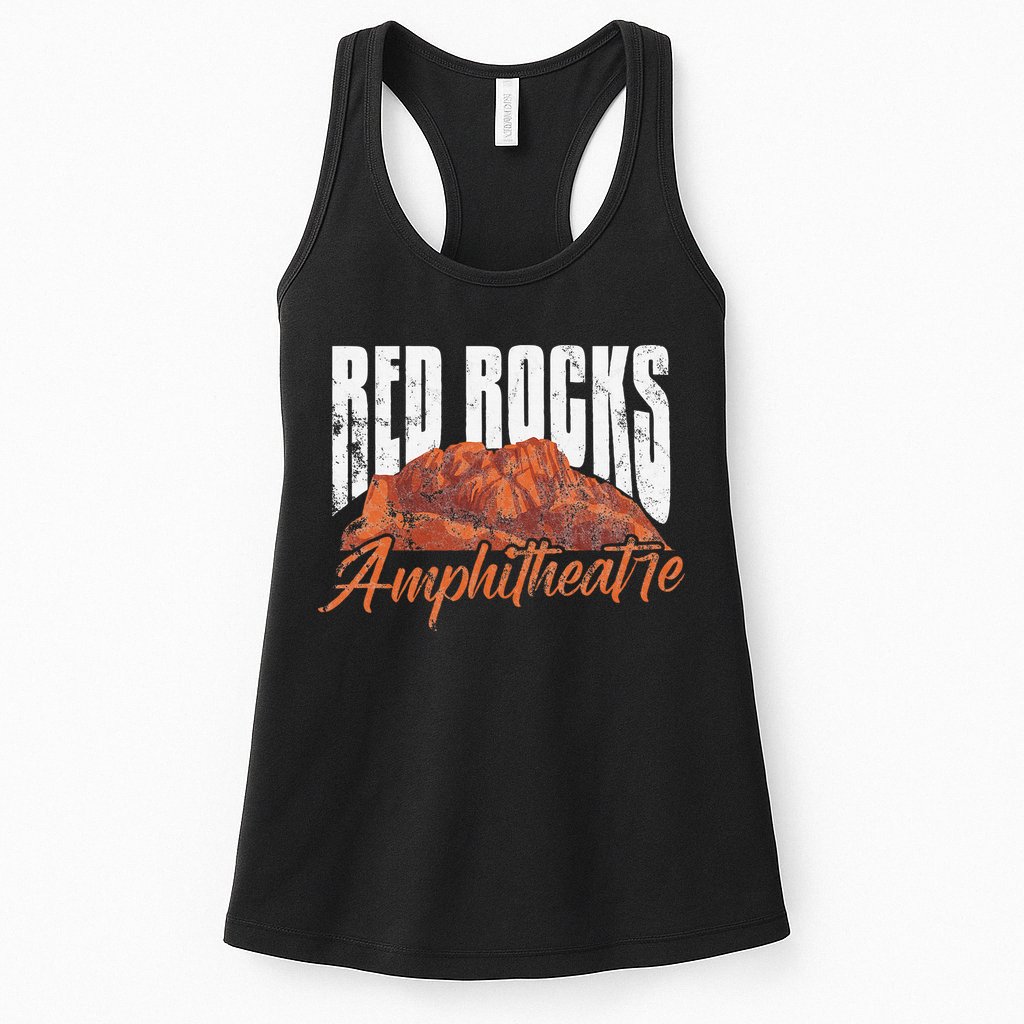 Red Rocks Amphitheatre Morrison Colorado Concerts Distressed Womens Tank Top