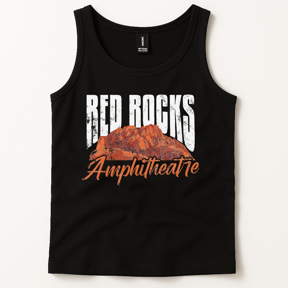 Red Rocks Amphitheatre Morrison Colorado Concerts Distressed Tank Top