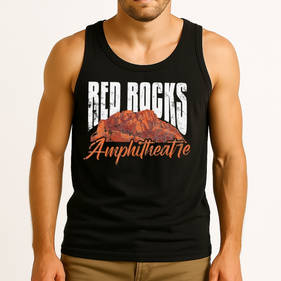 Red Rocks Amphitheatre Morrison Colorado Concerts Distressed Tank Top