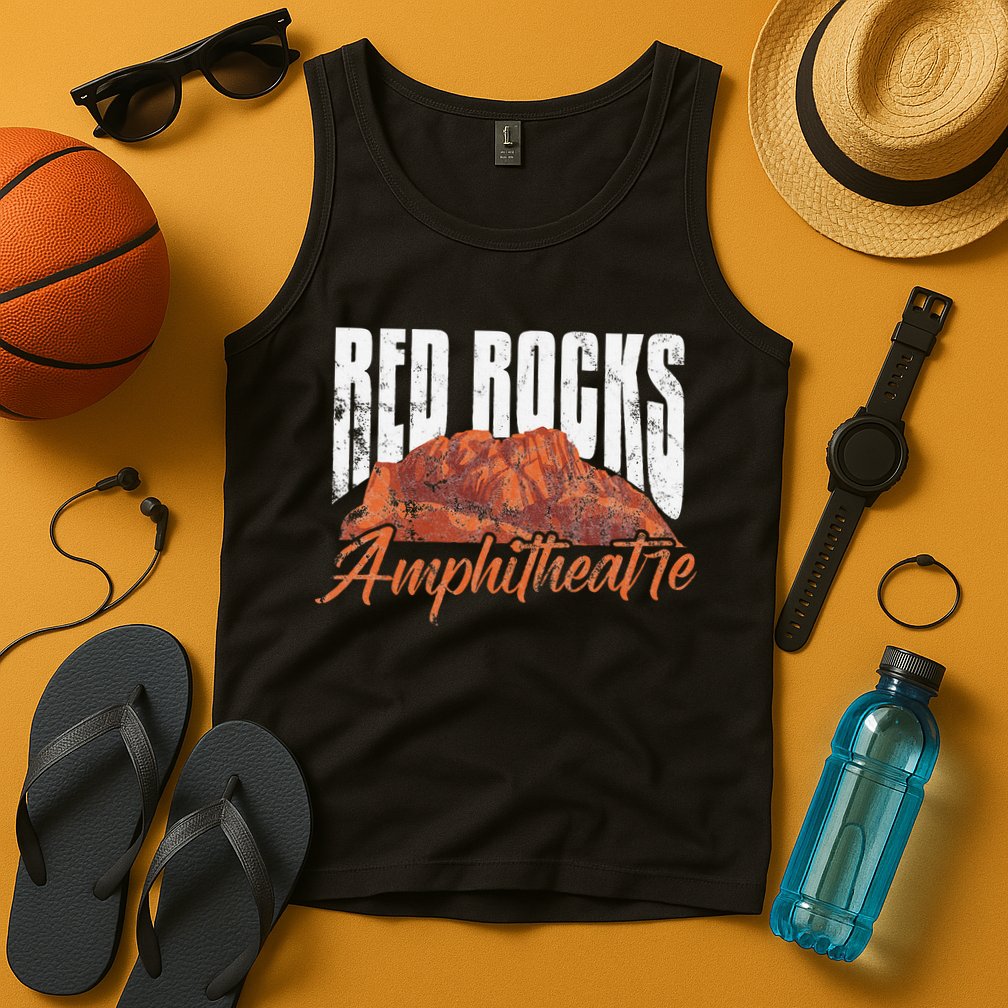 Red Rocks Amphitheatre Morrison Colorado Concerts Distressed Tank Top