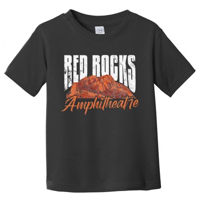 Red Rocks Amphitheatre Morrison Colorado Concerts Distressed Toddler T-Shirt