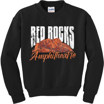 Red Rocks Amphitheatre Morrison Colorado Concerts Distressed Kids Sweatshirt